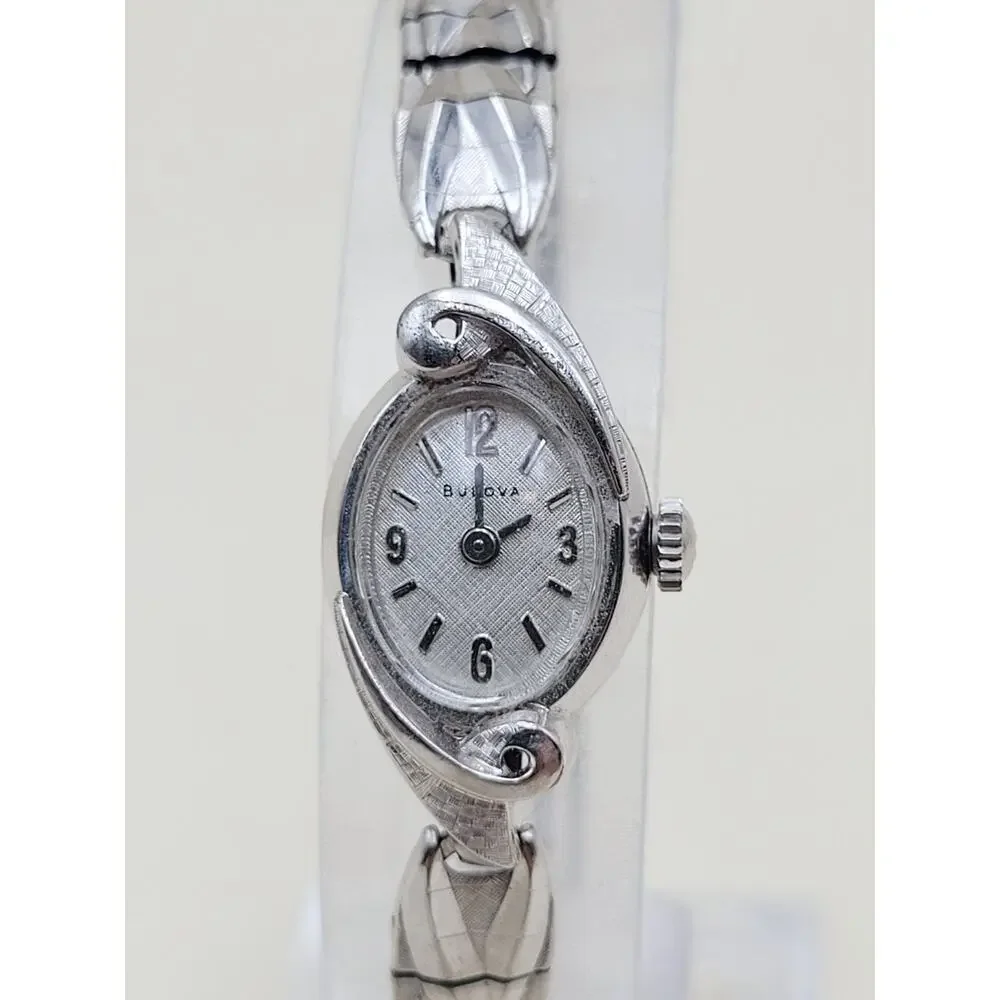 Vintage 1967 Bulova M7 Womens Cocktail Watch 10K Rolled Gold Plate 6